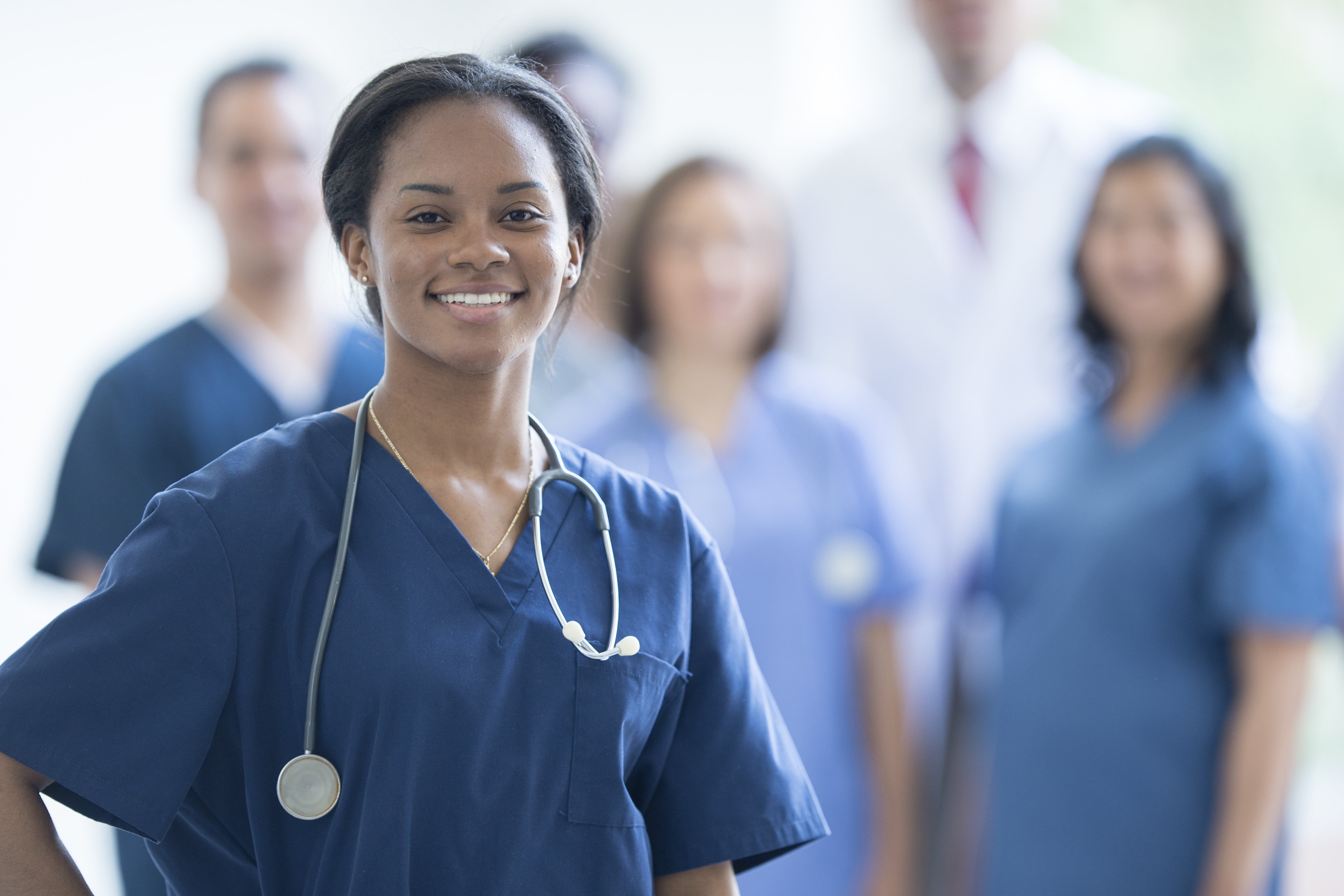 Nurse Smiling At Work Ama Foundation