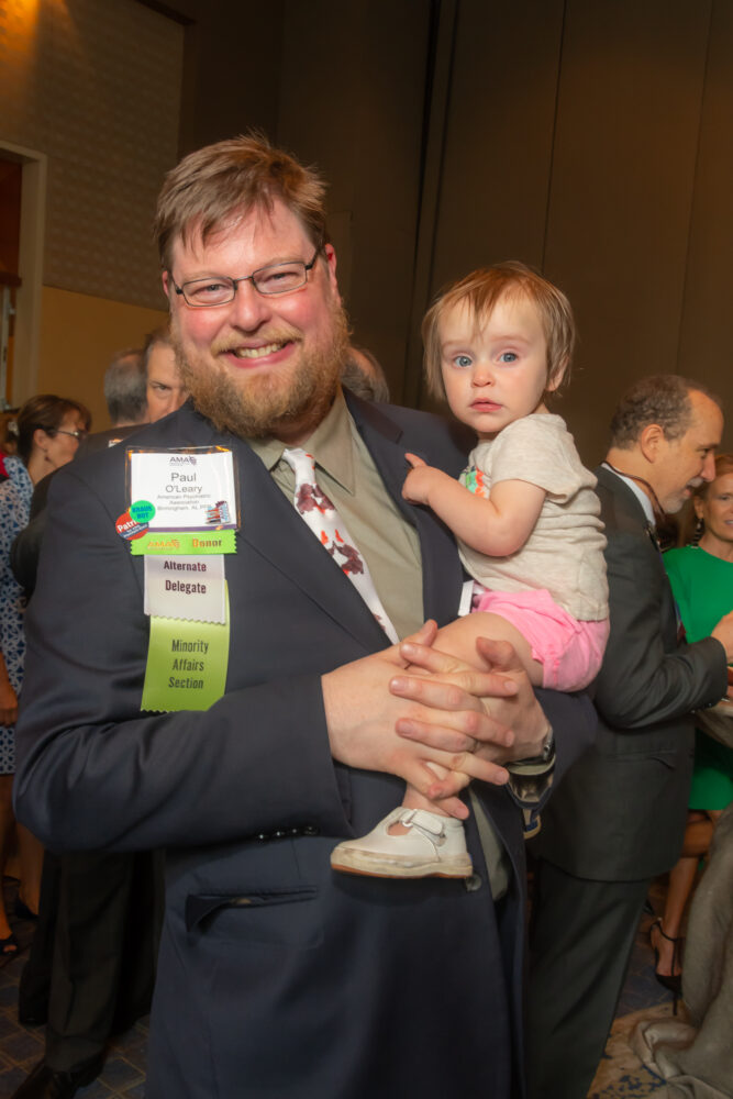 Dr. O'Leary with daughter